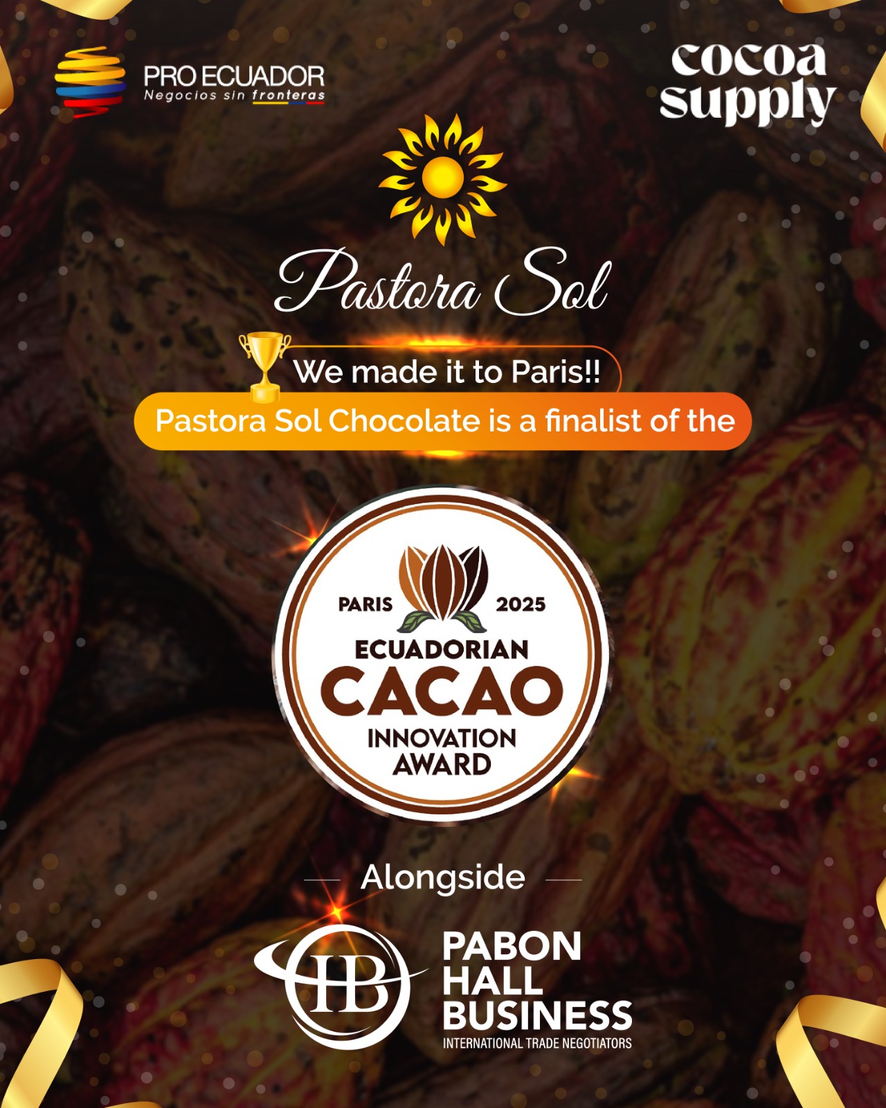 Chocolate Pastora Sol Finalista